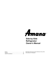 Amana SRD25S5W-P1190305WW Le manuel du propriétaire