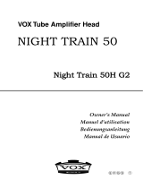Vox Night Train G2 50 Watt Head – NT50H-G2 Le manuel du propriétaire
