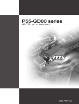 MSI P55 GD80 - Motherboard - ATX Manuel utilisateur