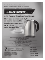 Black and Decker Appliances JKC920, JKC920C Manuel utilisateur