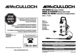 McCulloch fh180b pressure washer Manuel utilisateur