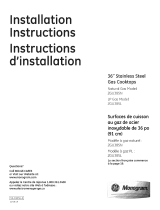 GE ZGU385N Guide d'installation