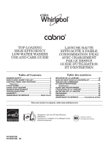Whirlpool Cabrio Top-Loading High Efficiency Low-Water Washer Manuel utilisateur
