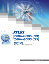 MSI Z68A-GD55 series Manuel utilisateur