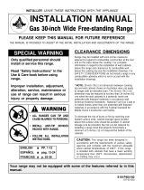 Maytag GAS RANGE Guide d'installation