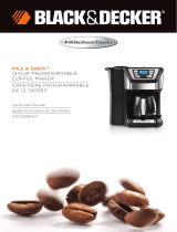 Black and Decker Appliances Mill & Brew Coffee Maker Mode d'emploi