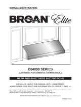 Broan Elite E64000 SERIES Manuel utilisateur