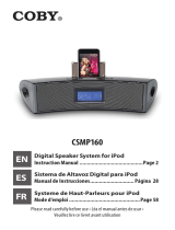 Coby CSMP160 - Digital Speaker System Manuel utilisateur