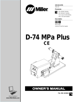 Miller Electric D-74 MPA PLUS Le manuel du propriétaire