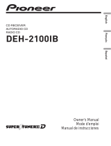 Pioneer DEH-2100IB Manuel utilisateur