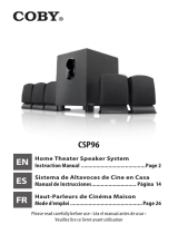 Coby CSP96 - Home Theater Speaker System Manuel utilisateur