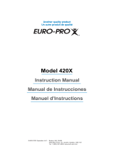 Euro-Pro 420 Manuel utilisateur