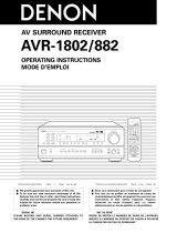 Denon AVR-882 Le manuel du propriétaire