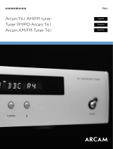 Arcam AM/FM Tuner T61 Manuel utilisateur