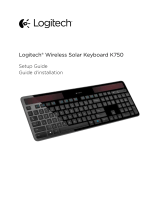 Logitech Wireless Solar Keyboard K750 Manuel utilisateur