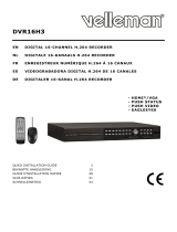AVTech - Velleman DVR16H3 Le manuel du propriétaire