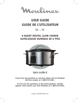 Moulinex 6-QUART DIGITAL SLOW COOKER Mode d'emploi