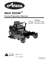 Ariens 991065-Max Zoom 2552 Le manuel du propriétaire
