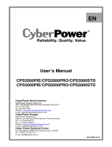 CyberPower CPS5000STD Manuel utilisateur