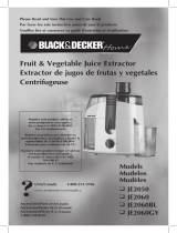 Black and Decker Appliances JE2060BL Manuel utilisateur