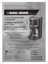 Black and Decker DCM3250B Manuel utilisateur