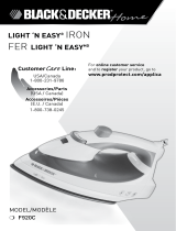 Black and Decker Appliances LIGHT `N EASY F920C Manuel utilisateur