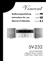 VINCENT SV-232 Le manuel du propriétaire