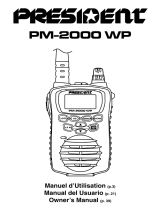 PRESIDENT PM-2000 WP - Le manuel du propriétaire