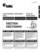 RedMax EBZ7500 Manuel utilisateur