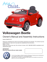 Aria Child W486TG-R-F Volkswagen Beetle Le manuel du propriétaire
