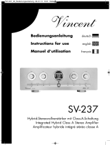 VINCENT SV-237 Le manuel du propriétaire