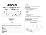 Jensen MP5620SE Le manuel du propriétaire