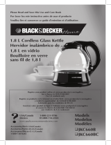 Black & Decker JKC660B Manuel utilisateur