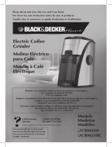 Black and Decker Appliances CBM210C Manuel utilisateur