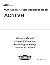 Vox AC15HTVH Le manuel du propriétaire