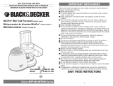Black & Decker MFP200 Manuel utilisateur