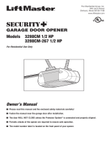 Security + 3280CM 1/2 HP Le manuel du propriétaire