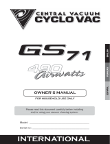 Cyclo Vac GS71 Le manuel du propriétaire