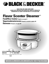 Black and Decker Appliances Flavor Scenter Steamer HS1776 Manuel utilisateur