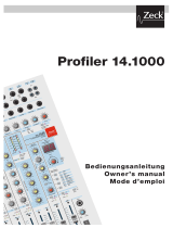 Zeck-audio Profiler 14 1000 Le manuel du propriétaire