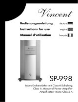 VINCENT SP-998 Le manuel du propriétaire