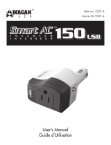Wagan Smart AC 150 USB Manuel utilisateur