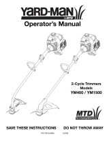 Yard-Man YM400 Manuel utilisateur