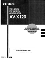 Aiwa AV-X120 Manuel utilisateur