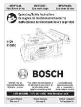 Bosch Appliances 4100DG Manuel utilisateur