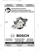 Bosch Power Tools 1671B Manuel utilisateur