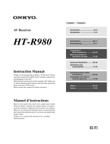 ONKYO (HT-R980) Manuel utilisateur