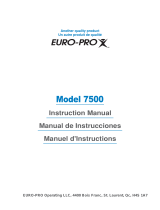 Euro-Pro 7500 Manuel utilisateur