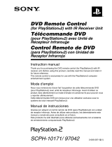 Sony PS2 Télécommande DVD avec unité de récepteur infrarouge SCPH-10171 Manuel utilisateur