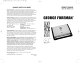 George Foreman GRV120 Manuel utilisateur